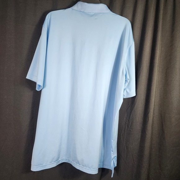 Peter Millar Summer Comfort Polo Shirt Mens XL Light Blue Embroidered Logo Golf - Picture 5 of 5